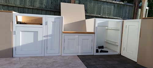 Kitchen units two colours - kitchen,